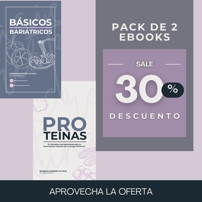 PACK 2 Ebooks Proteínas + Básicos Bariátricos