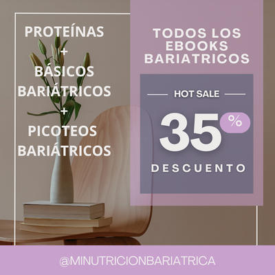 PACK 3 Ebooks Bariátricos Proteínas + Básicos + Picoteos