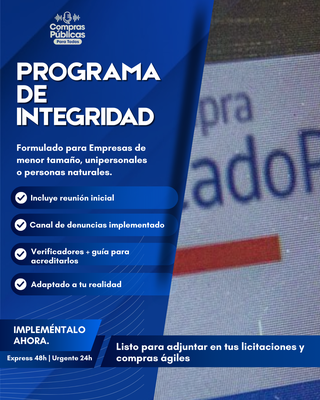 Programa de Integridad (EMT / Empresa Personal / Persona Natural)