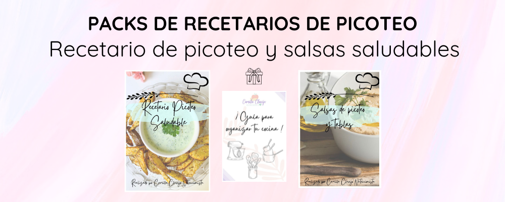 RECETARIOS PICOTEO SALUDABLE Y SALSAS DE PICOTEO + GUÍA DE REGALO