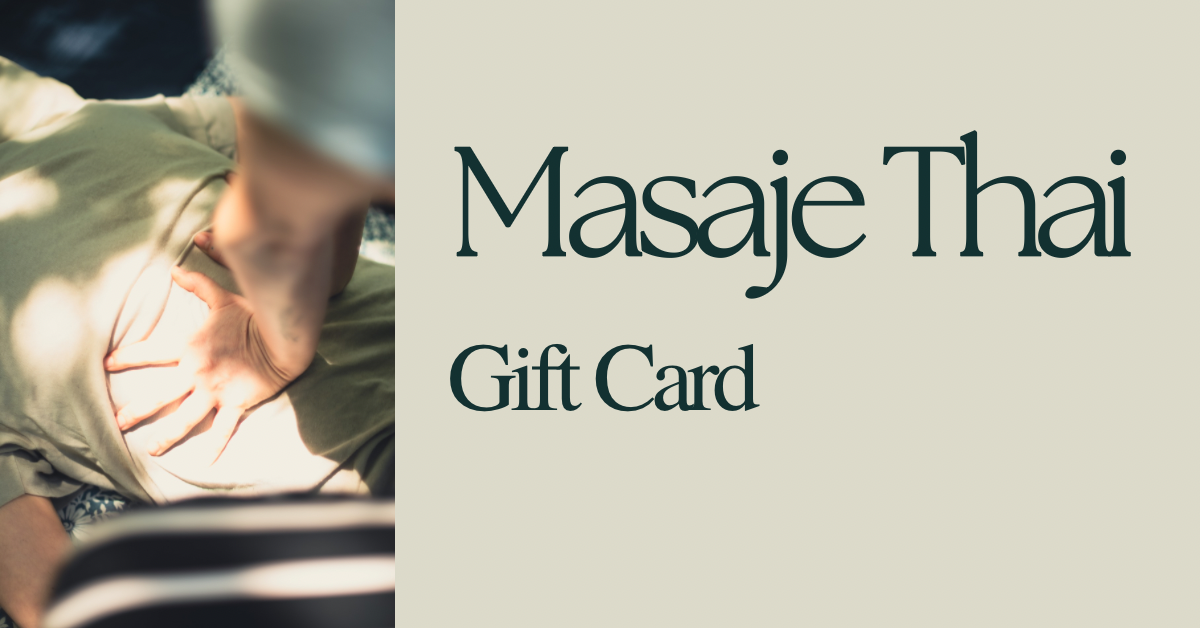 Tarjeta de Regalo Masaje Tailandés 90 min a Domicilio