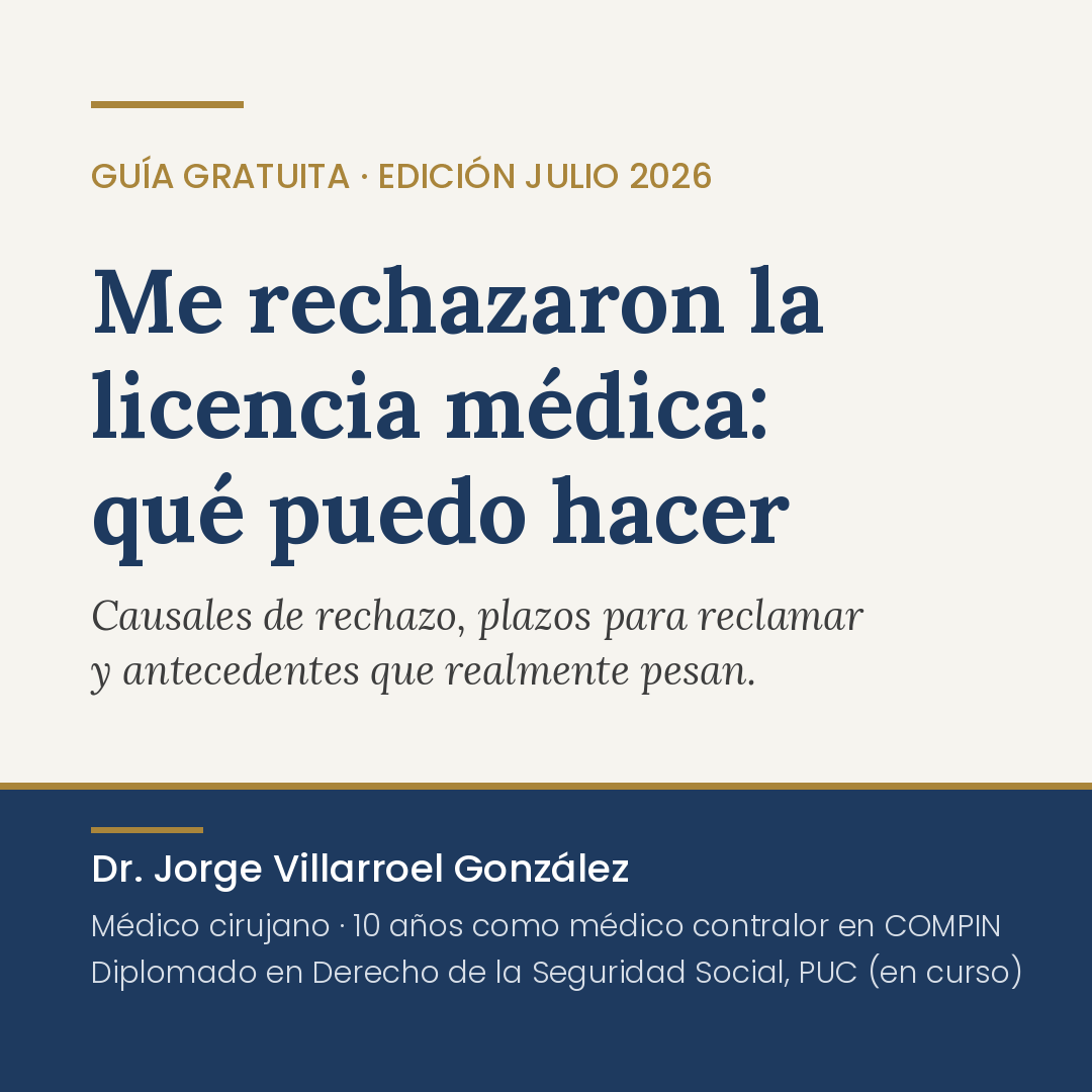 Me rechazaron la licencia médica: qué puedo hacer