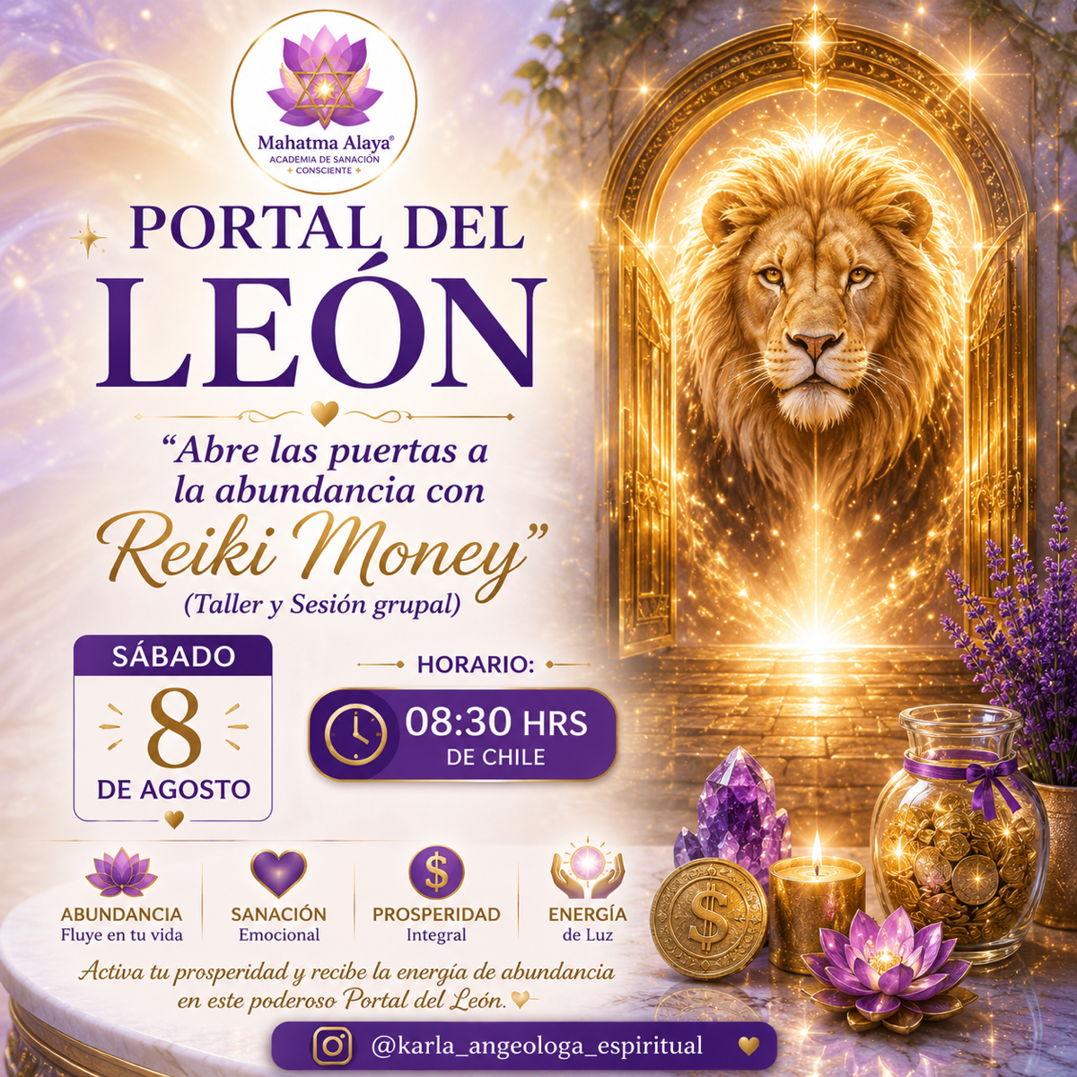 PORTAL DEL LEON + REIKI MONEY