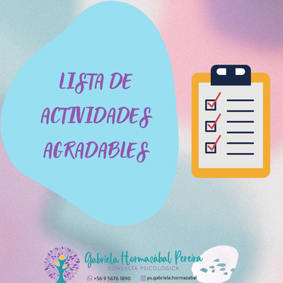 Lista de Actividades Agradables